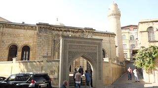 an ancient friday mosque located in the center of baku | Professional HD Video