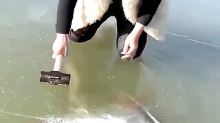 Survival Skills #bushcraft​​ #fishing #amazingfacts #yakutia #russia