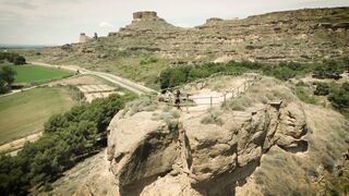 drone footage of trekkers standing on top of a canyon | Professional HD Video 2