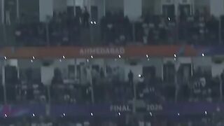 Abhishek Sharma stat six  of the bowling of Jacob Duffy