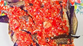 My cooking this afternoon is balado chicken, balado fish, balado eggplant ????????