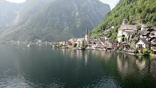 Wallpaper removal - scenic hallstatt lakeside village in austria | Trending HD Video