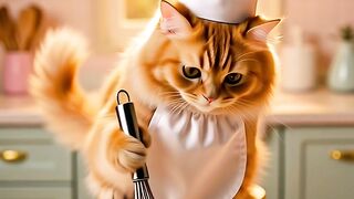 “Chef Cat is Baking Magic Cupcakes! ????????”