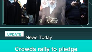 Crowds-rally-to-pledge-allegiance-to-Iran's-new-leader-as-US,-Israel-war-rages