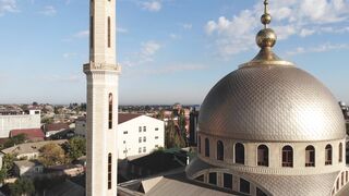 drone footage of a mosque | Professional HD Video