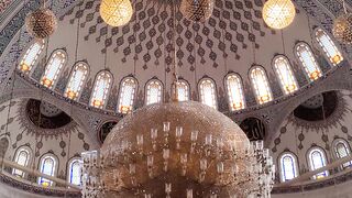 majestic mosque interior with stunning dome | Professional HD Video