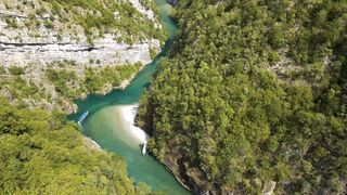Silly Smile Live Wallpaper 4K - aerial view of serene mountain river in albania | Trending HD V