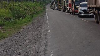 Macet total di jalan Sumatera #macettotal