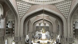 stunning interior of mosque in mecca | Professional HD Video