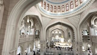 majestic interior of the grand mosque mecca | Professional HD Video