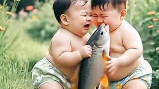 Big Brother Steps on Little Brother's Drama in the Flowers! ????????