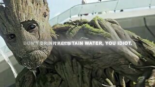 Rocket Raccoon always protects Groot like a father.????????????