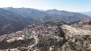 stunning aerial view of bolivian canyon landscape | Professional HD Video