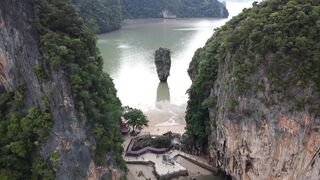 Travel Backpack - drone video of khao phing kan thailand | Trending HD Video
