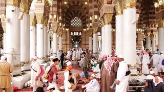 panning shot of an nabawi grand mosque | Professional HD Video