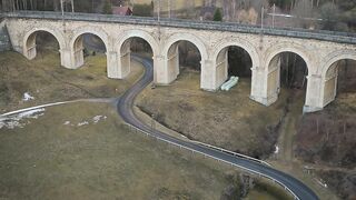 WallPics - 4K Wallpapers - scenic aerial view of alpine viaduct | Trending HD Video