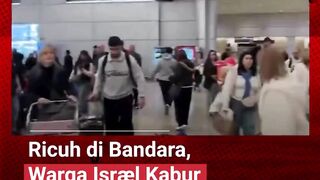Situasi mencekam terjadi di Tel Aviv, ketika sirene peringatan dan serangan rudal