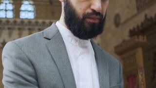 Notes on Being a Man - a bearded man turning pages of a book | Trending HD Video