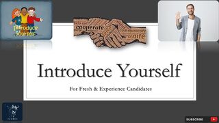 Introducing Yourself| For Fresh & Experience Candidates