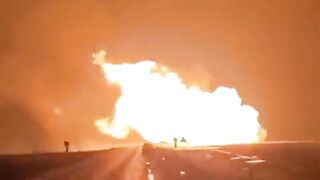 Esplosione di un gasdotto in Lituania, fiamme alte 50 metri