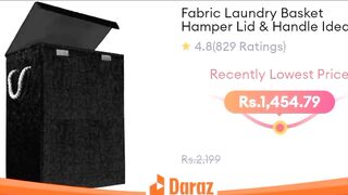Stextile Pattern Design For Daraz Review Price Details Basket   #Fabric#Laundry#Basket#Hamper