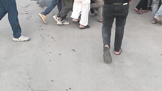 Iftar party in mosque people gathering