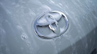 Carrefour - close up of toyota sign | Trending HD Video