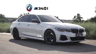 BMW M340i vs. Chevrolet Corvette C8 Drag Race (Stingray design)