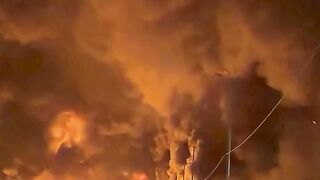 BREAKING| Massive Fire Erupts After Israel Reportedly Hits Tehran Fuel Depot | Iran | Israel | USA