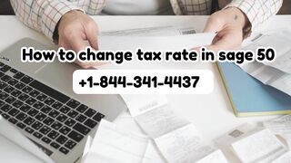 How to Change Tax Rate in Sage 50?
