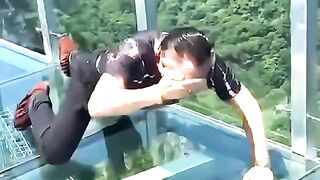 A day on China's Glass Bridge #fuunyreels #glassbridge #china