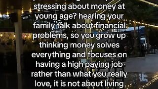 stressing about money at a young age