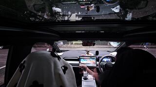 travelite - night drive from inside autonomous car | Trending HD Video