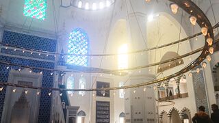 majestic interior of buyuk camlica mosque | Professional HD Video