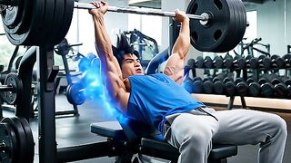 Bench press goku AI