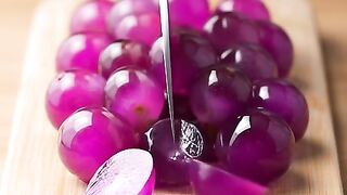 Can anyone guess what this small fruit is before it’s cut?” ????????