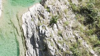 4K resolution - stunning aerial view of scenic waterfall | Trending HD Video