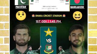 Pakistan ???? Vs ???? Bangladesh 1st ODI