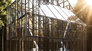 Futuristic Glass House Build