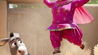 Donkey’s Deadly Kick ???? | Funniest Village Story Animation | #shorts #ai #cartoon