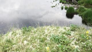 travelite - lake near rocky mountain | Trending HD Video