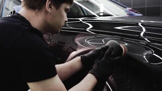 Carrefour - man buffing a car | Trending HD Video