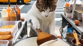 the cat pussy is cooking