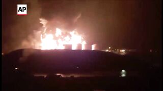 Fuel tanks on fire at Port of Salalah in Oman after Iran attacks