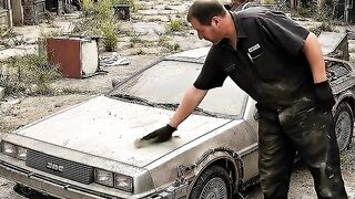 He Found the Original Movie DeLorean Left on a Film Set ???????? #delorean #backtothefuture #carrestoration