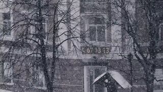 Winter solstice - street covered in snow | Trending HD Video