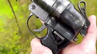double-barreled pistol