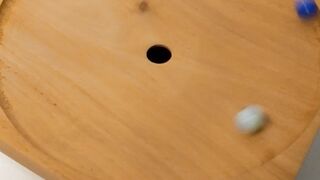 Satisfying Wooden Marble Run ASMR Path