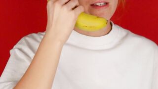 Woman Within - woman playing with a banana | Trending HD Video