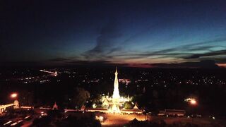 illuminated temples | Professional HD Video